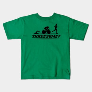 Threesome? Swimming Cycling Running Sports Tee Tshirt Kids T-Shirt